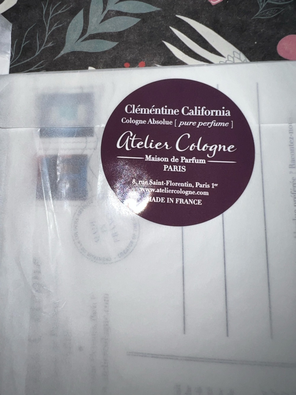 3 Sample packets Atelier Cologne Paris Clémentine California perfume. - Picture 4 of 5